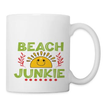 Beach Junkie - Tasse - Weiß - Rechts
