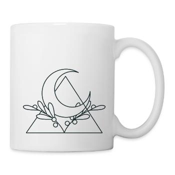 crescent moon triangle - Mug - white - Right