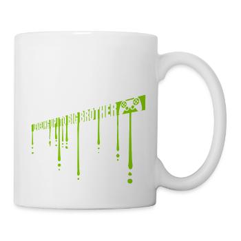 Leveling up big brother - Tasse - Weiß - Rechts