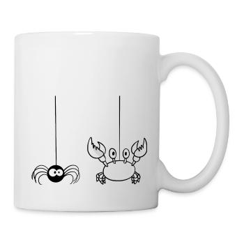 Beth l'araignée et Steve le crabe - Mug blanc - blanc - Droite