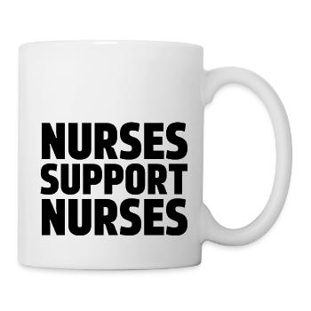 Krankenschwestern unterstützen Krankenschwestern - Tasse - Weiß - Rechts