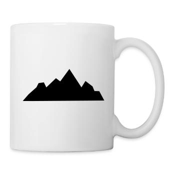 Berge Berg Gebirge Mountain 08 Zeichenfläche 9 - Tasse - Weiß - Rechts