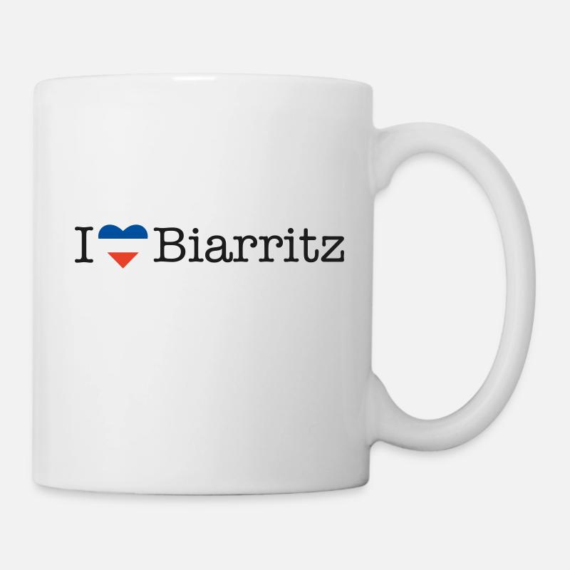 I love Biarritz - Tasse - Weiß