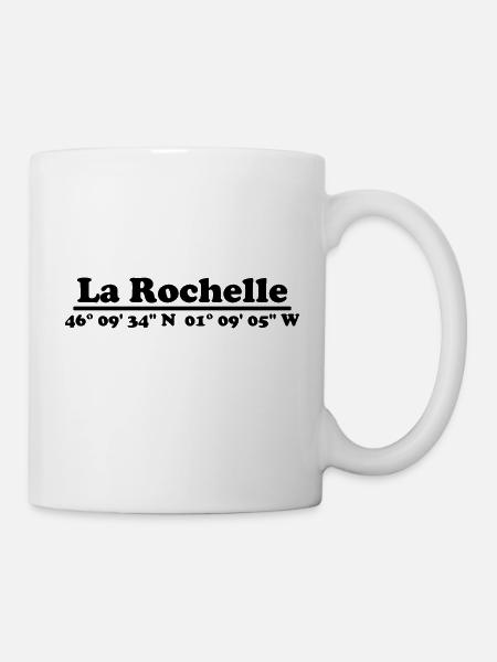 Coordonnées de La Rochelle - Mug blanc - blanc