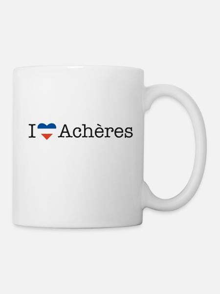 I love Achères - Tasse - Weiß