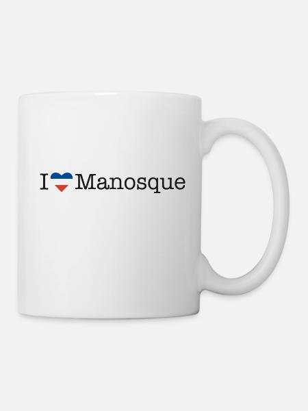 I love Manosque - Tasse - Weiß