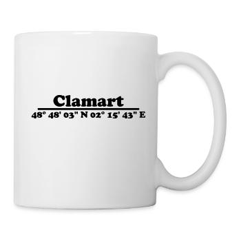 Clamart coordinates - Mug - white - Right