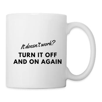 It doesn't work - Tasse - Weiß - Rechts