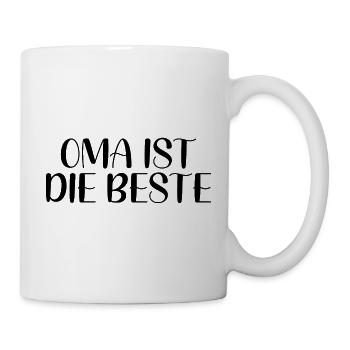 Oma Ist Die Beste - Tasse - Weiß - Rechts