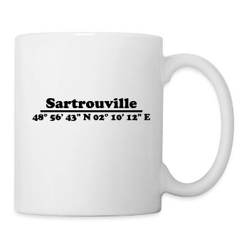 Sartrouville Coordinates - Mug - white - Right