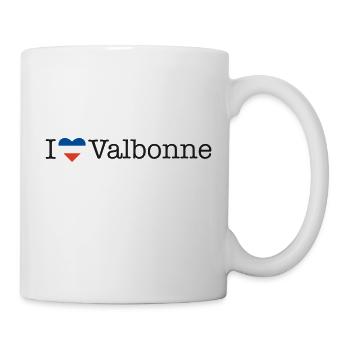 I love Valbonne - Tasse - Weiß - Rechts