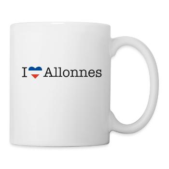 I love Allonnes - Tasse - Weiß - Rechts