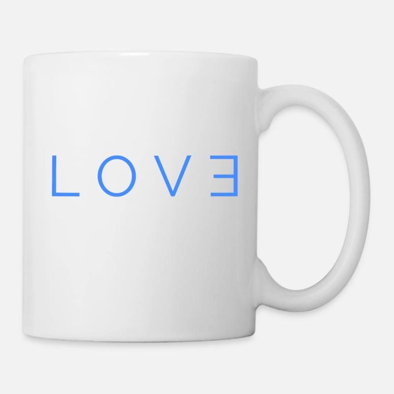 Love Logo blue - Tasse - Weiß