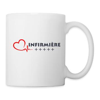 Infirmière +++++ passionnées vocation cadeau - Mug blanc - blanc - Droite