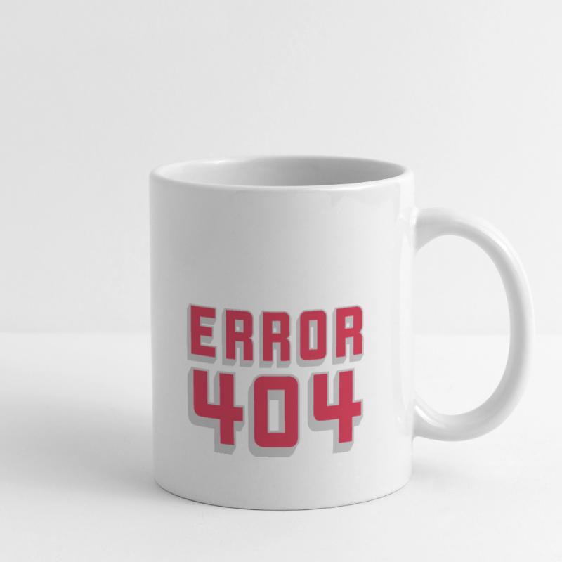 Verbindung Problem Error 404 Tasse