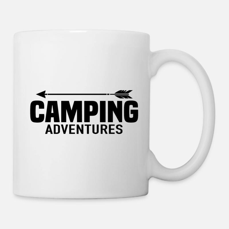 Camping Adventures - Tasse - Weiß