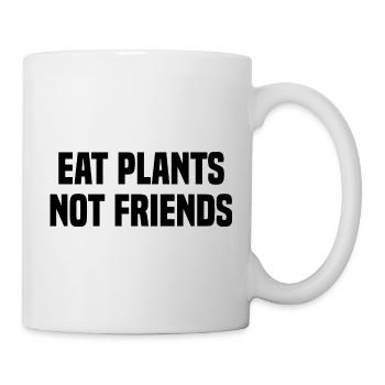 Mangez des plantes pas des amis - Végétalien - Mug blanc - blanc - Droite
