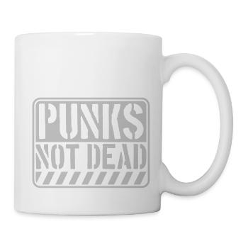 punks not dead Zitat - Tasse - Weiß - Rechts