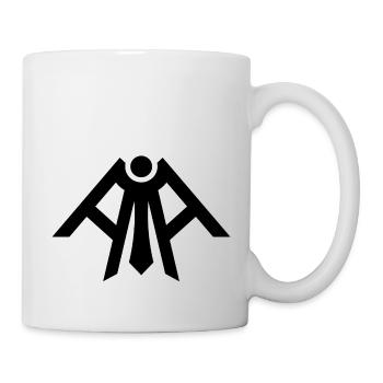 Black Cyberpunk Mecha Gamer Angel Punk Rock Tshirt - Mug - white - Right