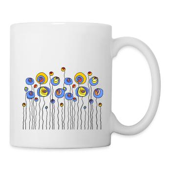 Fleur - Mug blanc - blanc - Droite