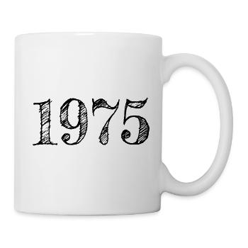 1975 Millésime Année de construction Anniversaire Idée cadeau - Mug blanc - blanc - Droite