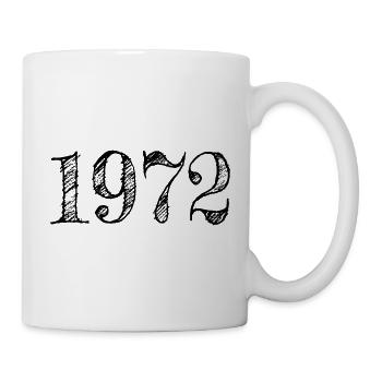 1972 Millésime Année de construction Idée cadeau - Mug blanc - blanc - Droite