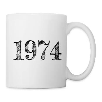 1974 Vintage Year of construction Gift idea - Mug - white - Right