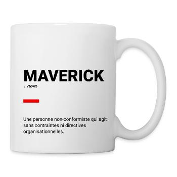 Maverick - Mug blanc - blanc - Droite