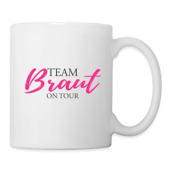 Team Braut on Tour JGA Junggesellinnenabschied - Tasse - Weiß - Rechts