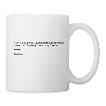 Confucius - Mug blanc - blanc - Droite