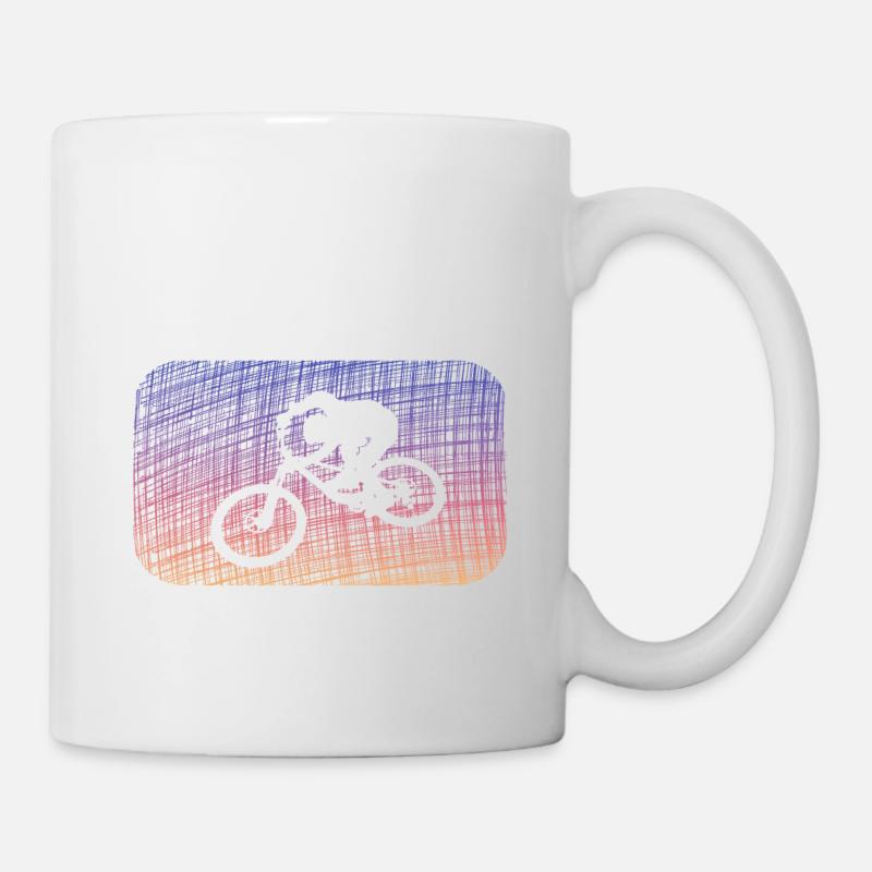 biken - Tasse - Weiß