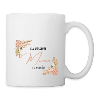 élu meilleure maman du monde - Mug blanc - blanc - Droite