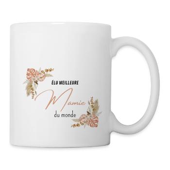 élu meilleure mamie du monde - Mug blanc - blanc - Droite