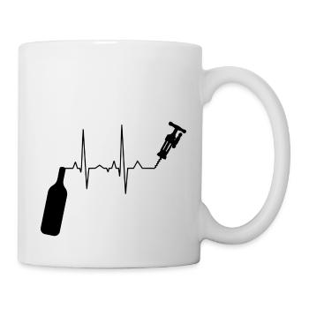 Weintrinker Wein Winzer Weinliebhaber Idee - Tasse - Weiß - Rechts