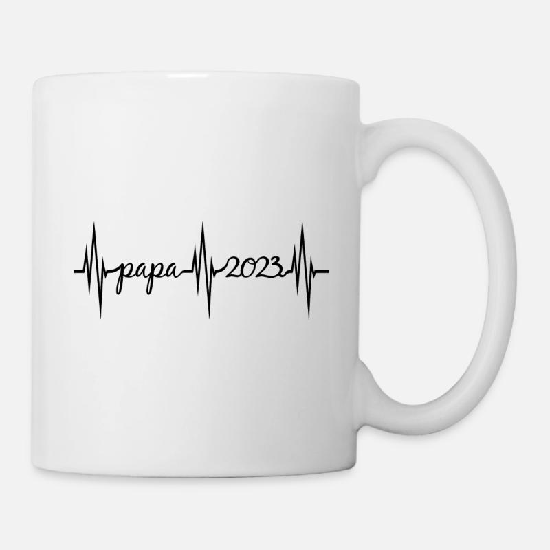 Papa 2023, Devenir père, Parents, Grossesse - Mug blanc - blanc