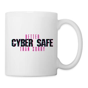 Mieux vaut cyber-sécurité que désolé 4 - Mug blanc - blanc - Droite
