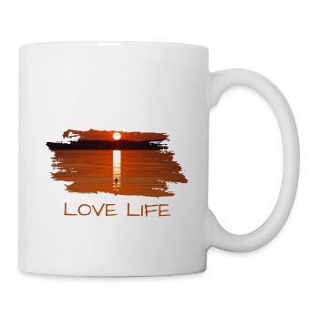 love life - Tasse - Weiß - Rechts