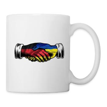 I Stand With Ukraine Germany German Flag - Mug - white - Right