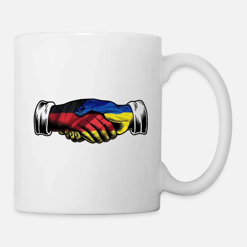 I Stand With Ukraine Germany German Flag - Mug - white