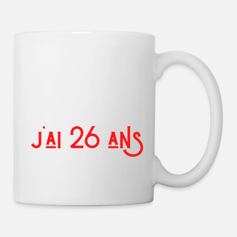 bref j'ai un 26 ans pour la deuxième fois - Mug blanc - blanc