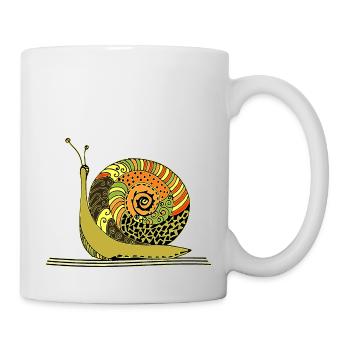 Escargot - Mug blanc - blanc - Droite