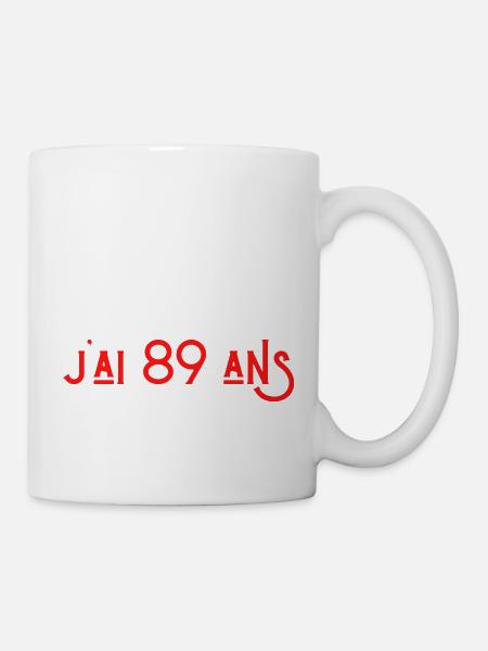 bref j'ai 89 ans pour la deuxième fois - Mug blanc - blanc