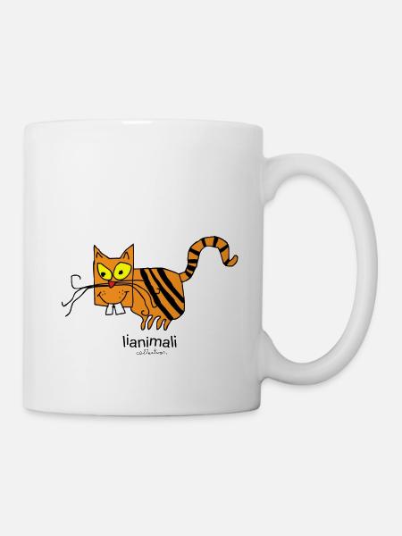 Gato loco - Tasse - Weiß