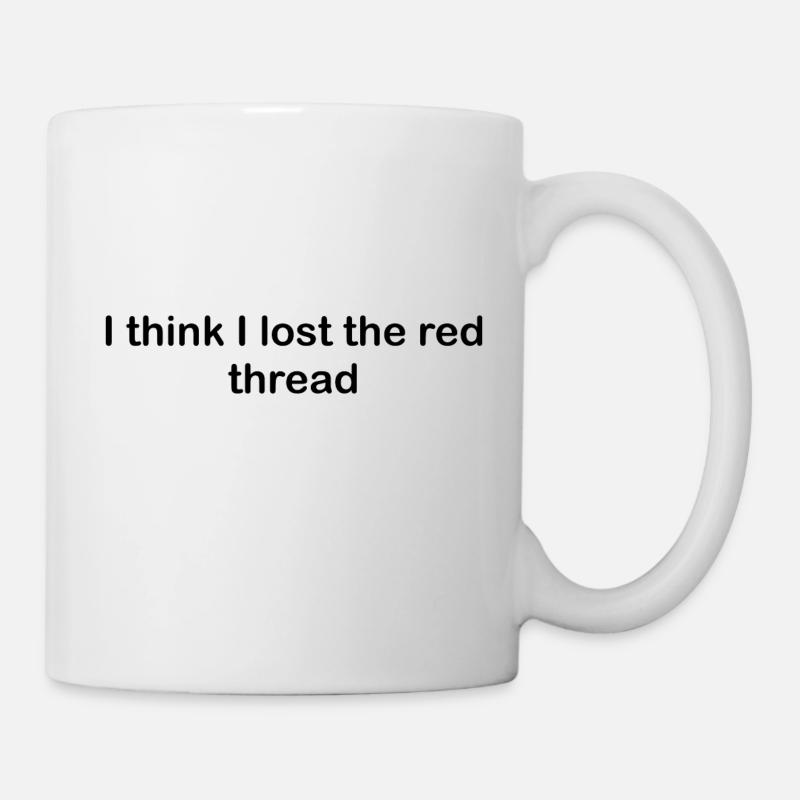 Roter Faden - Tasse - Weiß