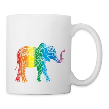 Éléphant - Mug blanc - blanc - Droite