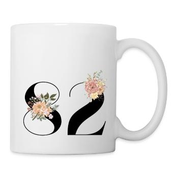 82nd Anniversary Flowers (Gift of 82 years) - Mug - white - Right