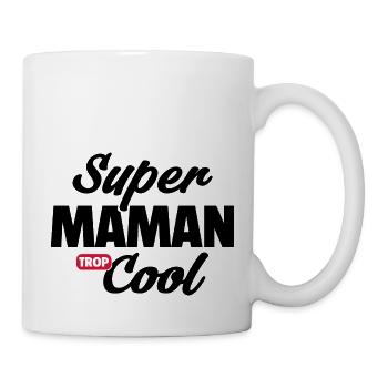 Super maman Cool - Mug blanc - blanc - Droite