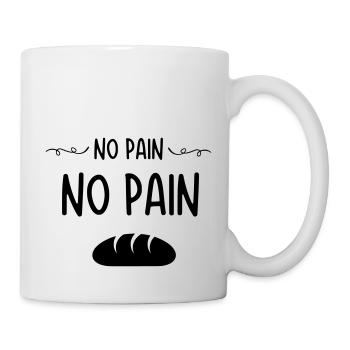 no pain no pain - blague drole - Mug blanc - blanc - Droite