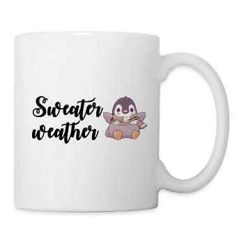 Pull Météo Pingouin Imprimé - Mug blanc - blanc - Droite