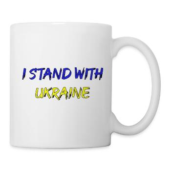 I Stand with Ukraine Peace War Russia Putin - Mug - white - Right